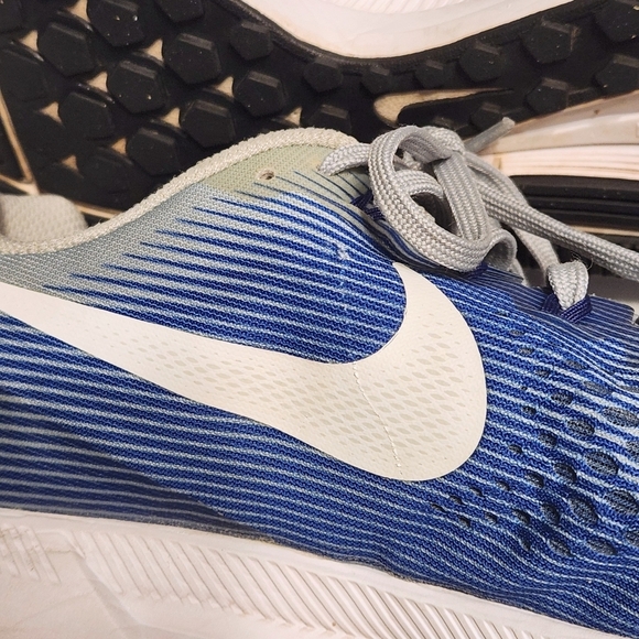 Nike Air Zoom Pegasus 34 Mens Running Sneakers Blue Gray 12 - Picture 10 of 11